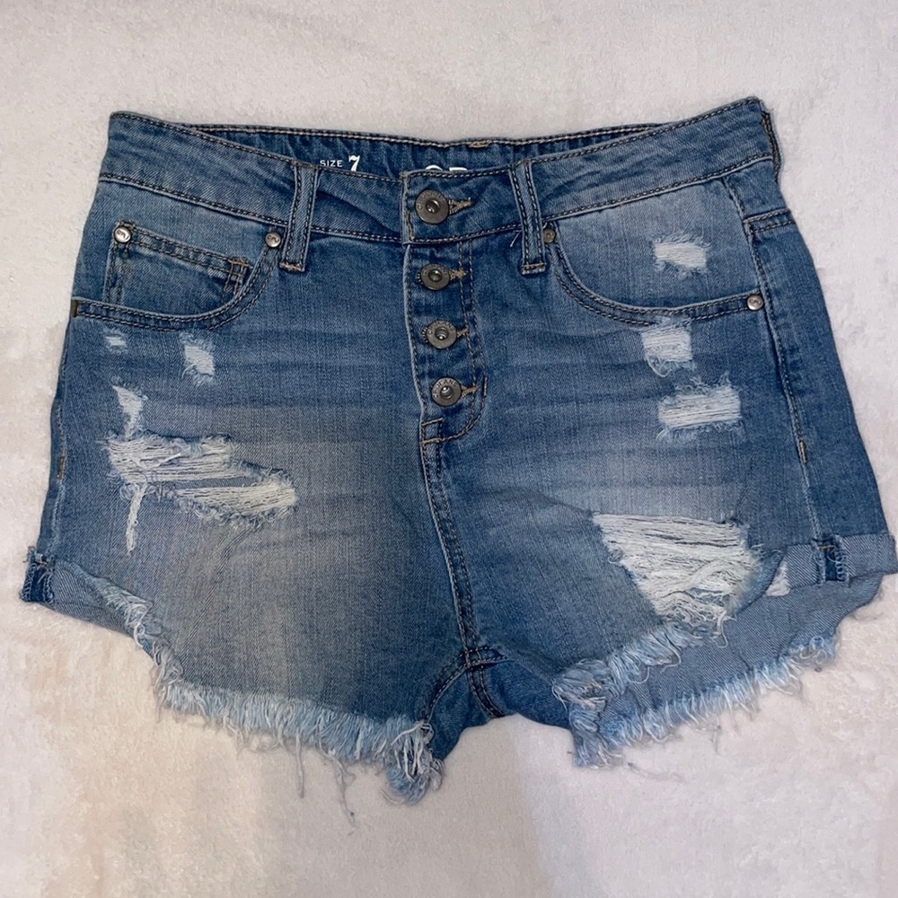 CP ripped jeans shorts size 7